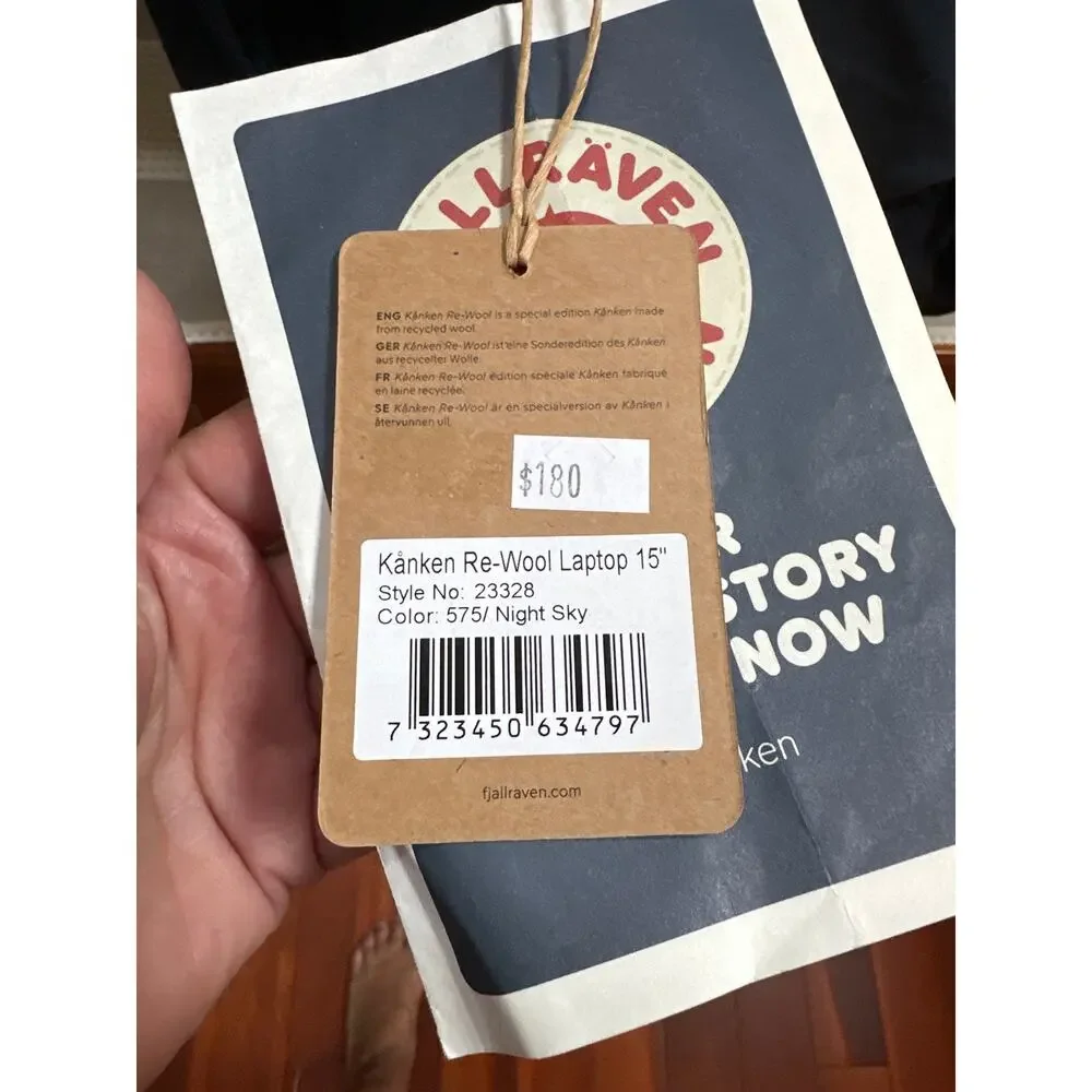FJALLRAVEN Kanken Re-Wool Laptop Bag Backpack 15